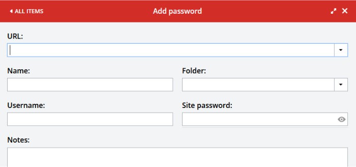lastpass review add new password