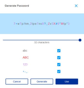f-secure key generate password