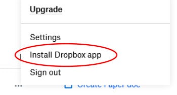dropbox link to download client app