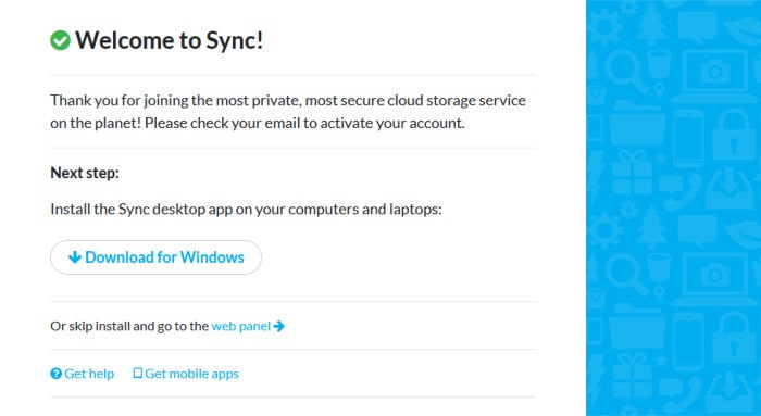 sync.com review - download windows client