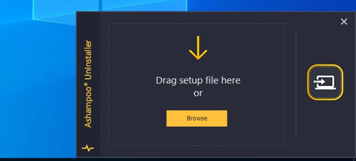 uninstaller 10 drag and drop interface