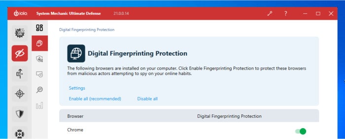 browser fingerprint protection
