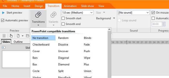 office 8 present app available transitions