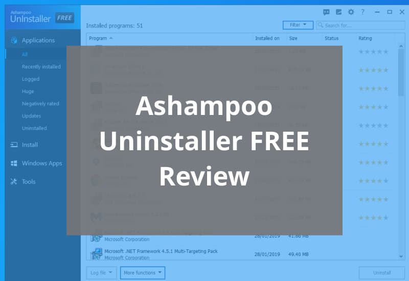 ashampoo uninstaller free review featured image