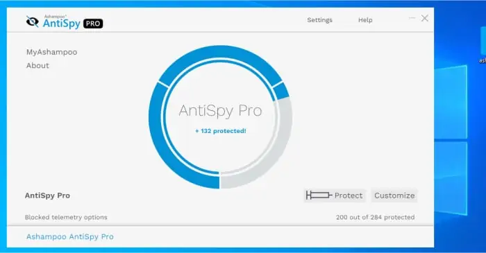 antispy pro dashboard view after enhancements