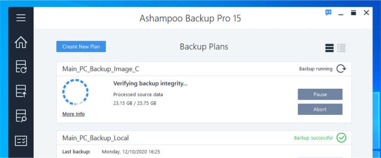 system image vs file backups - ashampoo image backup