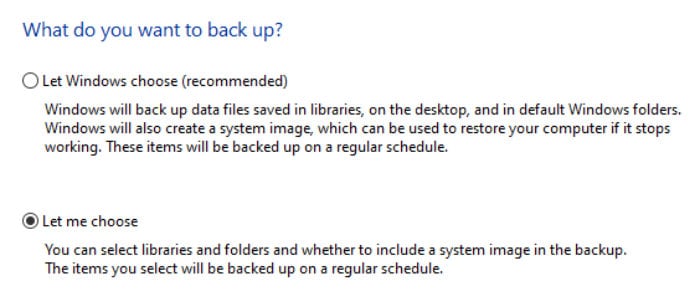 backup and restore - what to backup