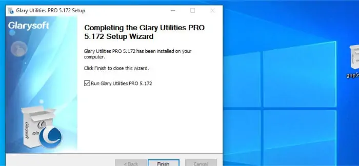 glary utilities pro installer running