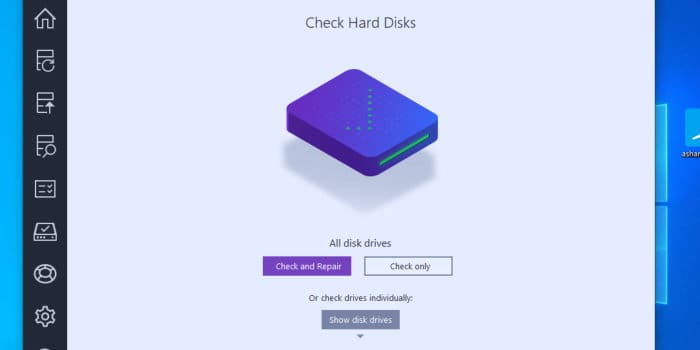 backup pro 16 check hard disks