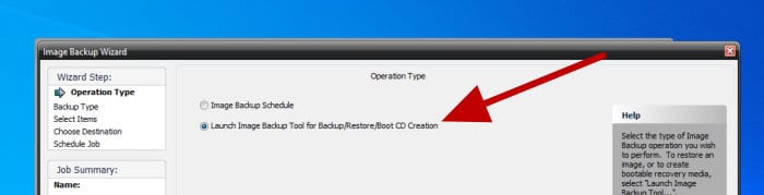 novabackup launch recovery media builder