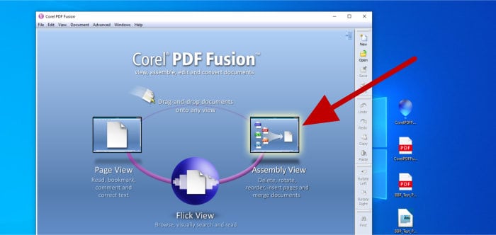 pdf fusion assembly view section on homepage