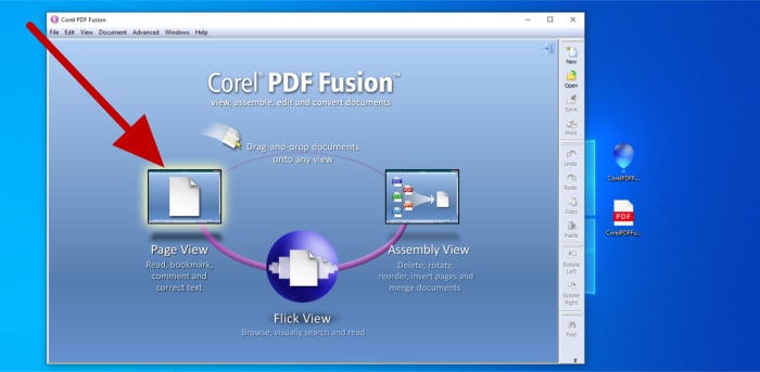 pdf fusion page view section on homepage