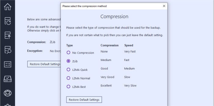 how to make backups faster - backup pro 16 compression