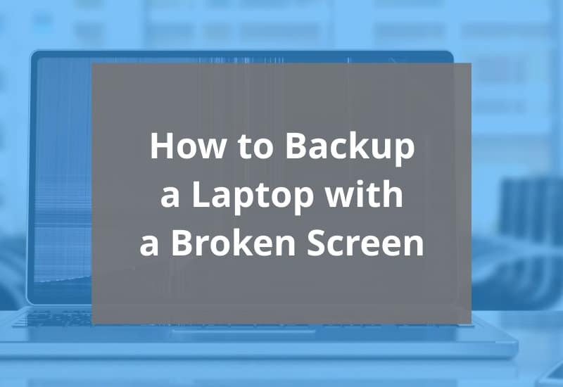 fix laptop with broken screen - featured image