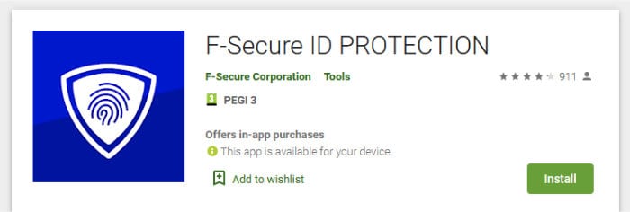 f-secure id protection android app store