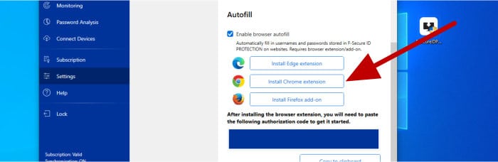 f-secure id protection browser plug-in settings