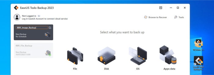 best backup software 2023 - easeus todo backup select backup type