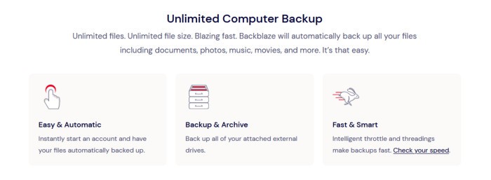best cloud backup services - backblaze unlimited cloud backup