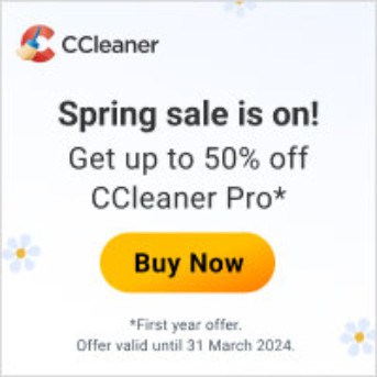 CCleaner Spring 2024 50%